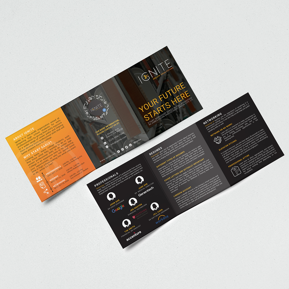 Trifold Brochure Mockup