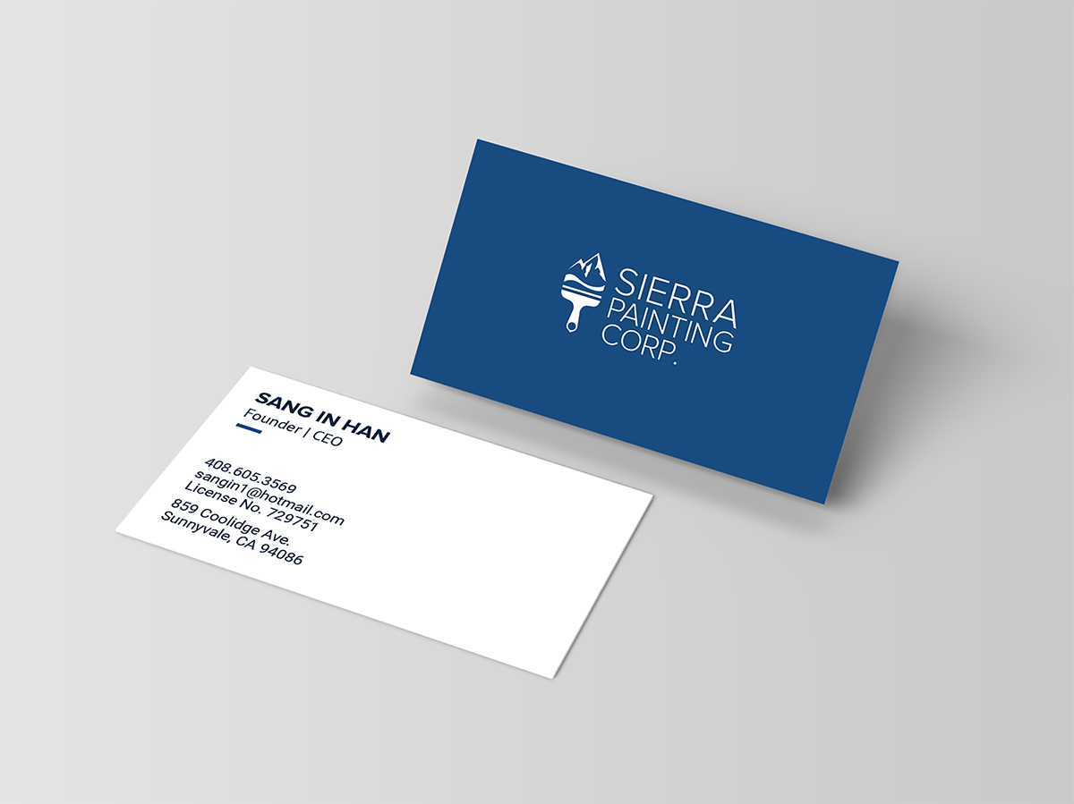 Sierra Painting Corp. Business Cards