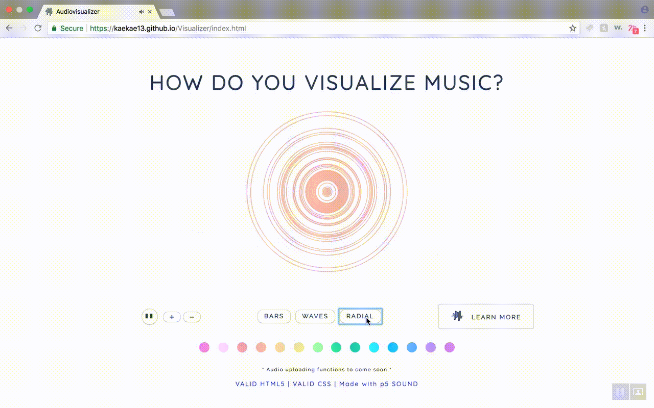 Visualizer Screen Recording