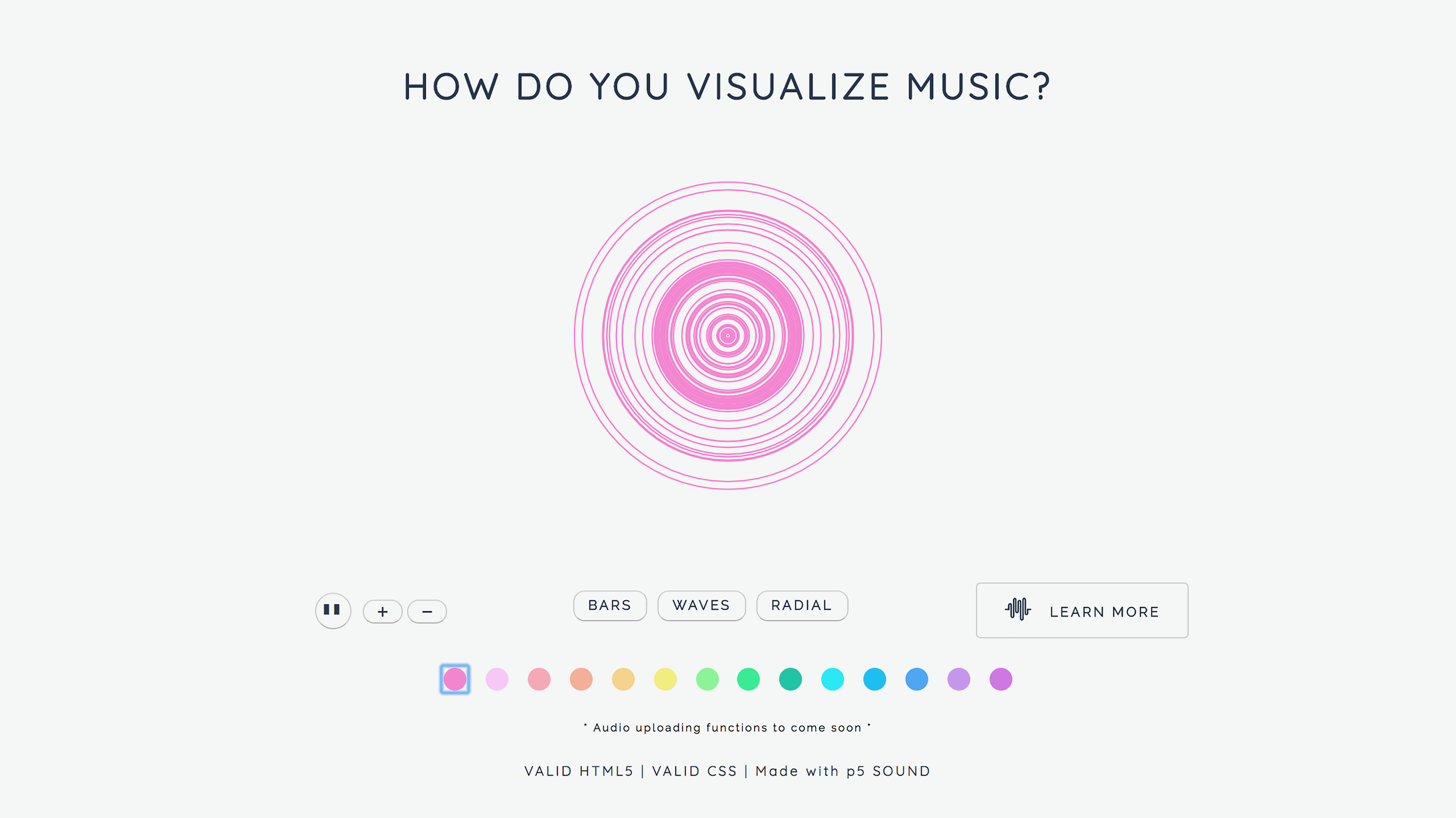 Visualizer Screen